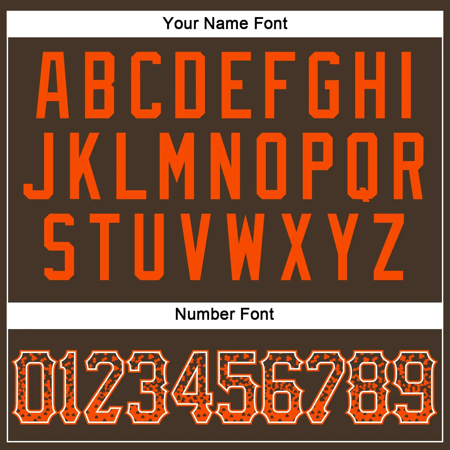 Custom Brown Drift Fashion Baseball Jersey with Orange-White - Image 3