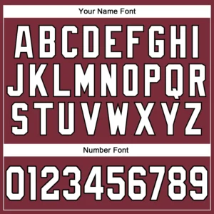 Custom Burgundy Mesh Throwback Football Jersey with White - Image 3