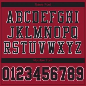 Custom Cardinal Mesh Football Jersey with Black-White - Image 2