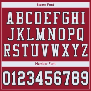 Custom Cardinal Mesh Football Jersey with White-Black - Image 2