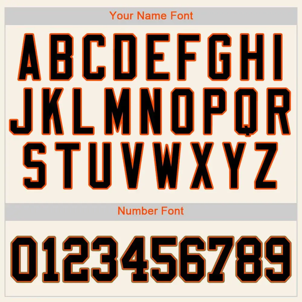 Custom Cream Baseball Jersey with Black-Orange-Old Gold - Image 2