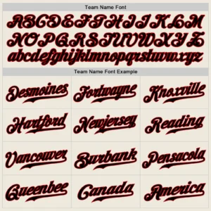 Custom Cream Baseball Jersey with Black-Red - Image 2