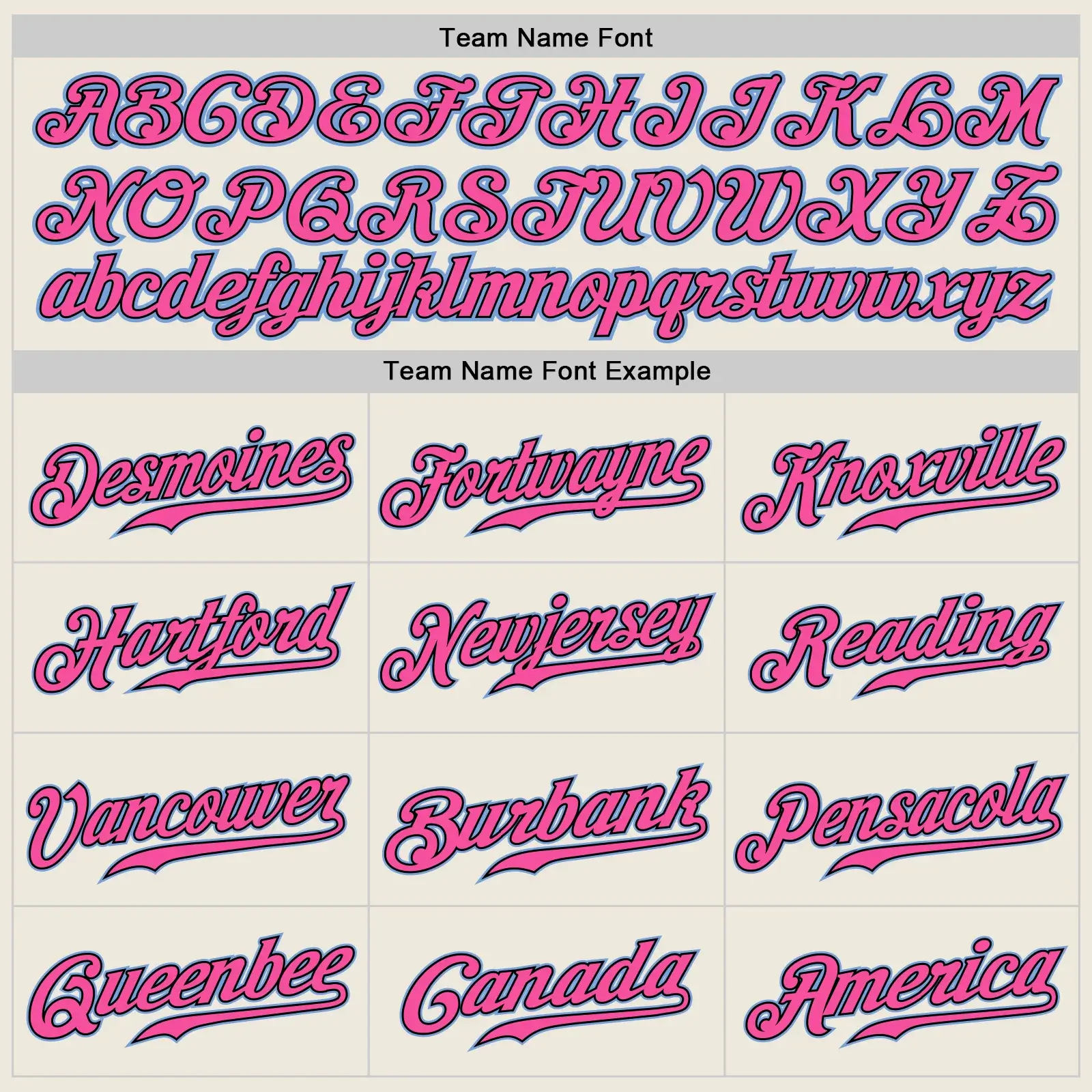 Custom Cream Baseball Jersey with Light Blue-Black-Pink - Image 3