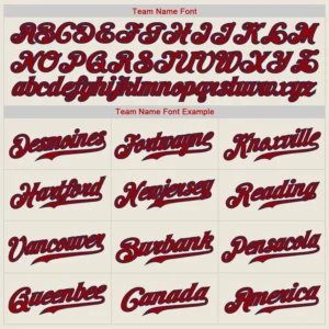 Custom Cream Baseball Jersey with Red-Navy - Image 3