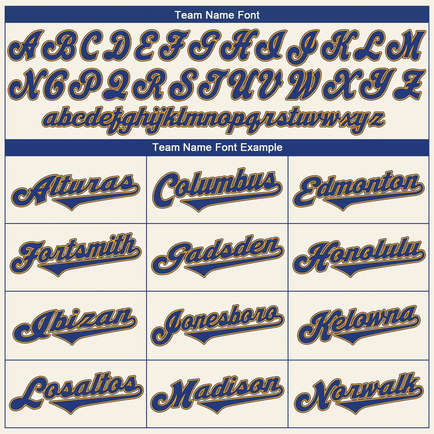 Custom Cream Baseball Jersey with Royal-Gold - Image 3