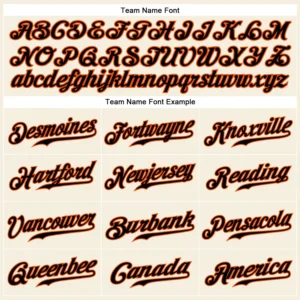 Custom Cream Pinstripe Baseball Jersey with Black-Orange - Image 2