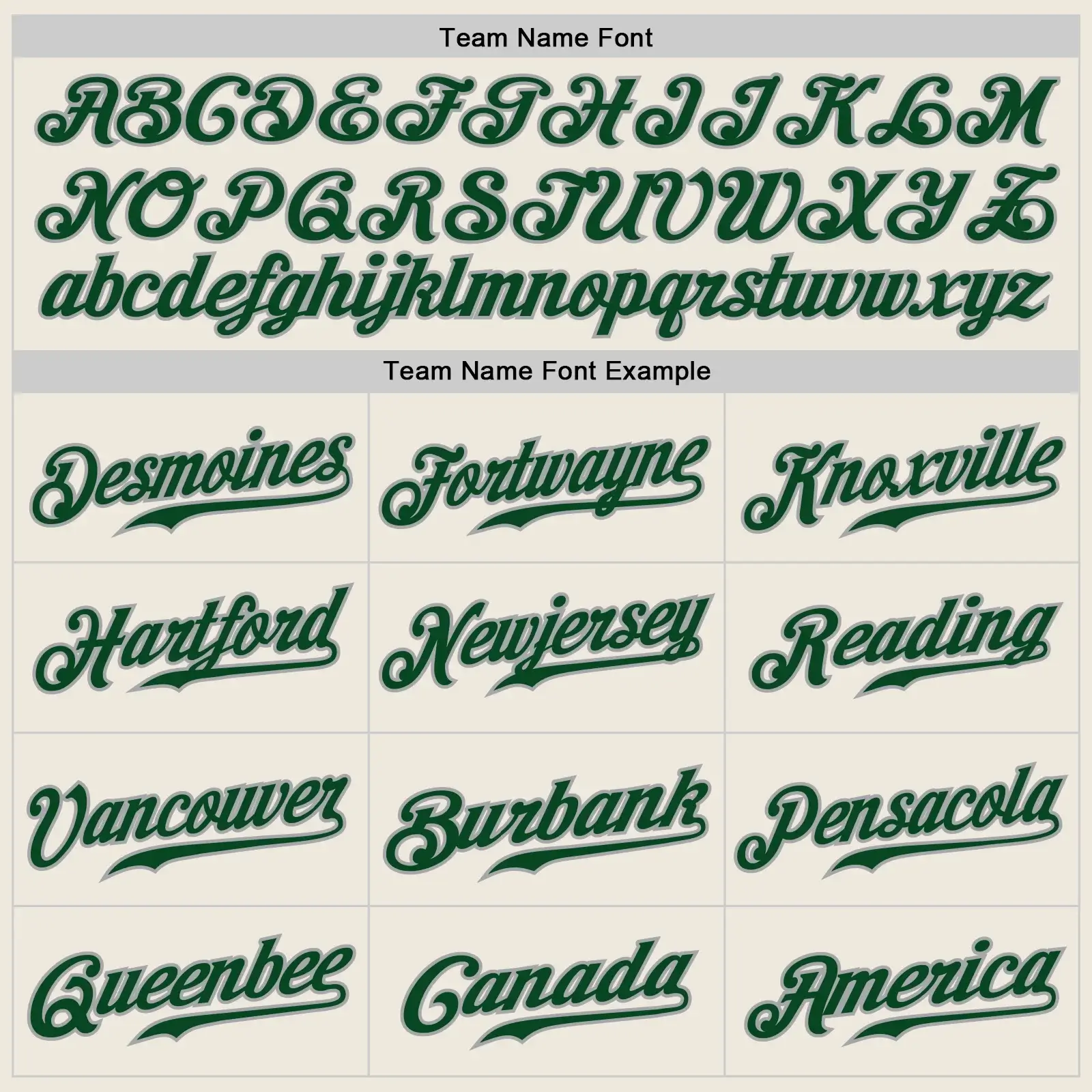 Custom Cream Pinstripe Baseball Jersey with Green-Gray - Image 2