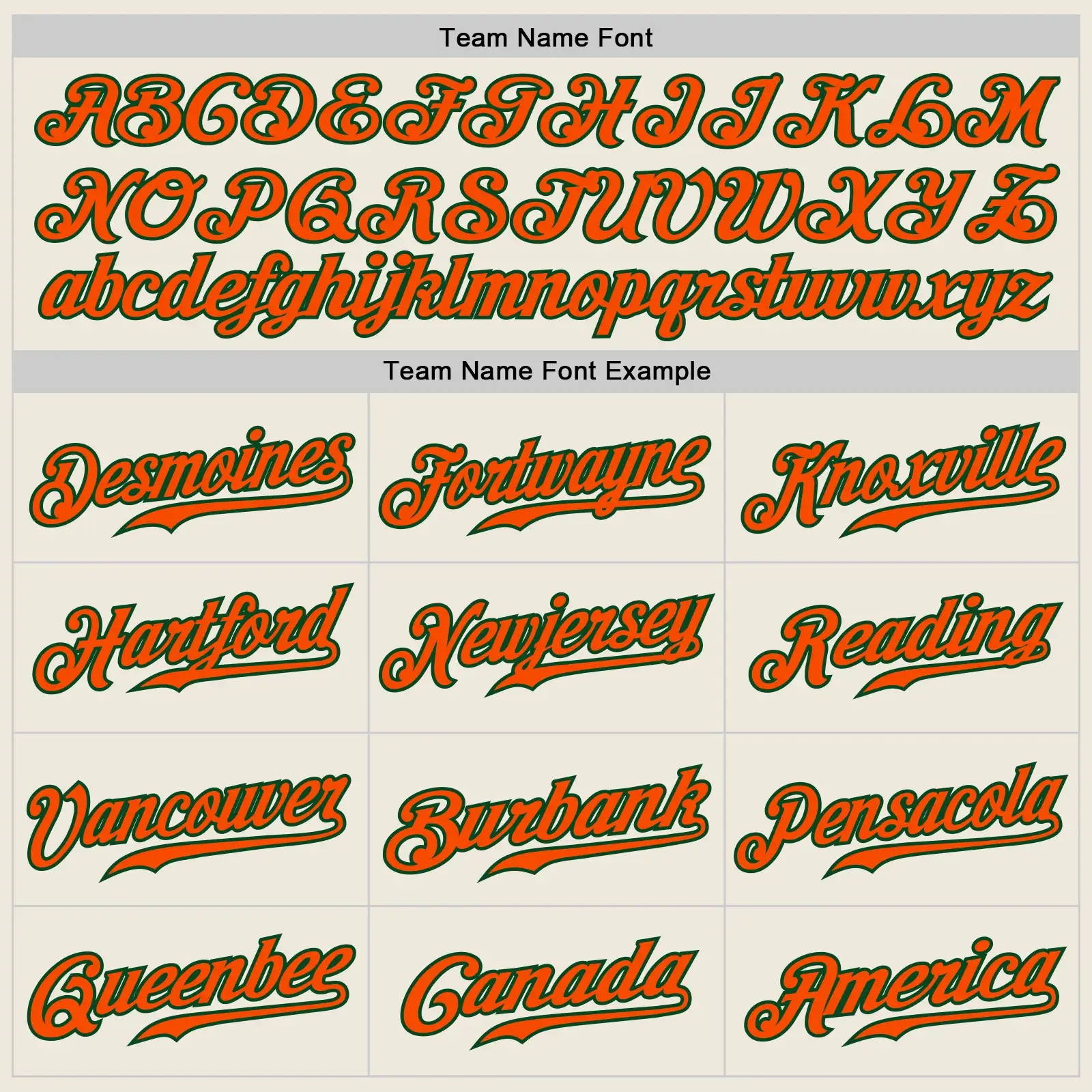 Custom Cream Pinstripe Baseball Jersey with Orange-Green - Image 3