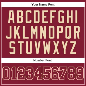 Custom Crimson Baseball Jersey with Crimson-Cream - Image 3