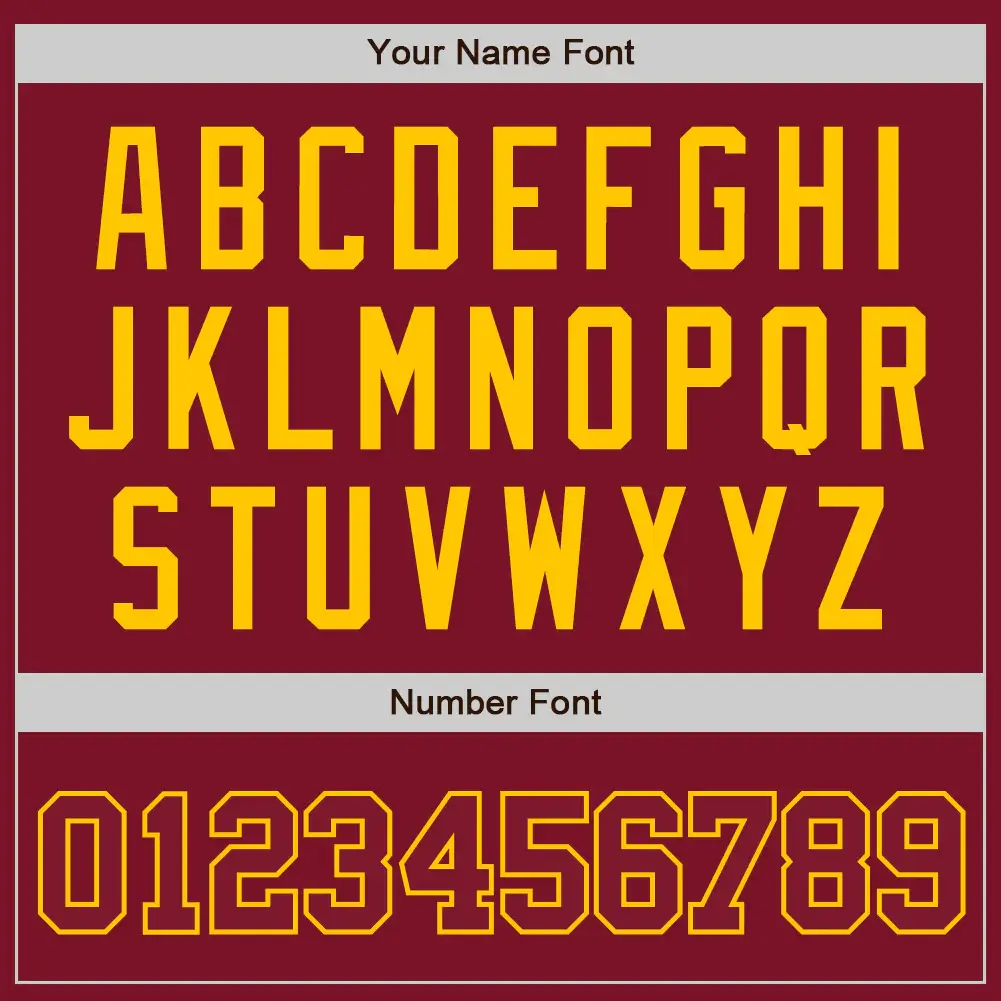 Custom Crimson Baseball Jersey with Crimson-Gold - Image 3
