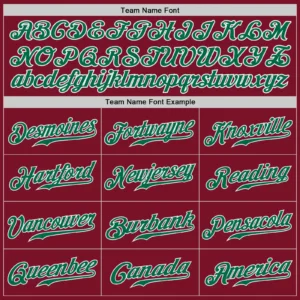Custom Crimson Baseball Jersey with Kelly Green-White - Image 2