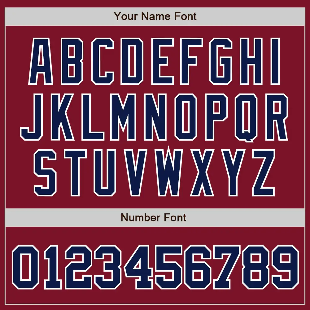 Custom Crimson Baseball Jersey with Navy-White - Image 3
