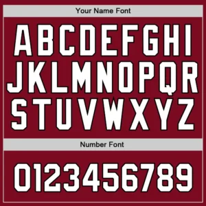 Custom Crimson Baseball Jersey with White-Black - Image 3