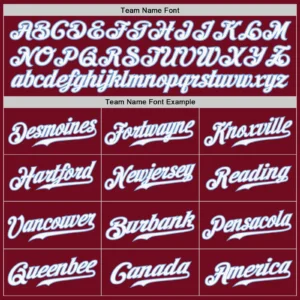 Custom Crimson Baseball Jersey with White-Light Blue - Image 3