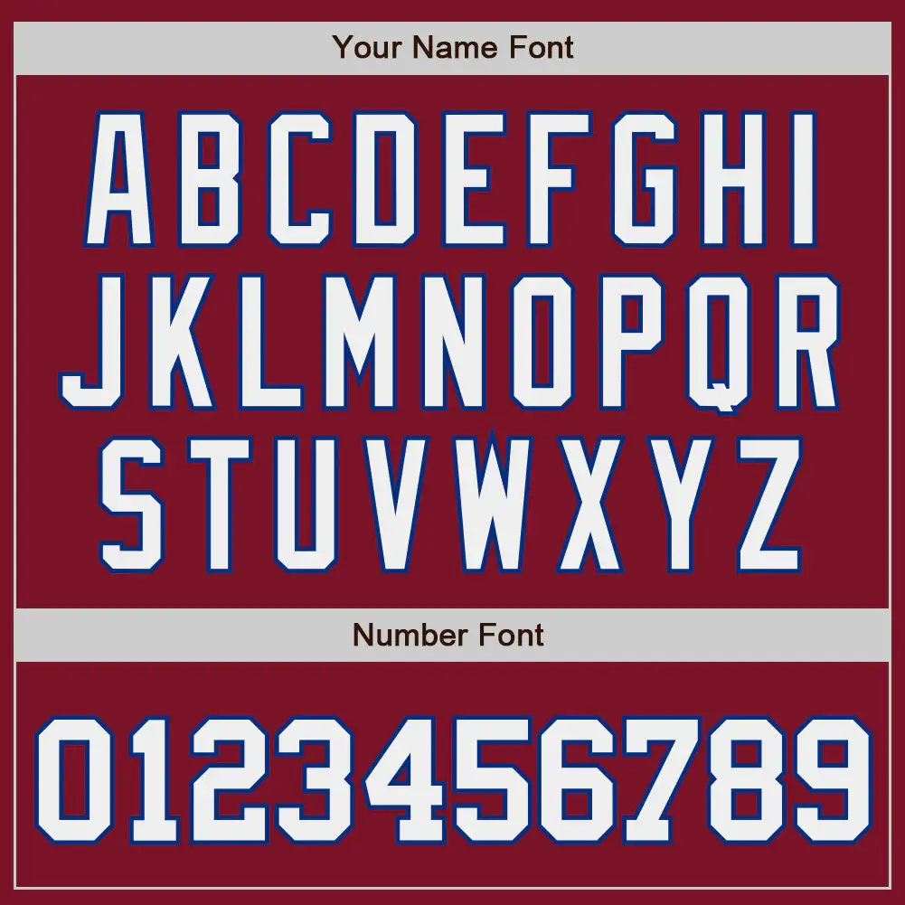 Custom Crimson Baseball Jersey with White-Royal - Image 3