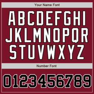 Custom Crimson Pinstripe Baseball Jersey with Black-White - Image 2
