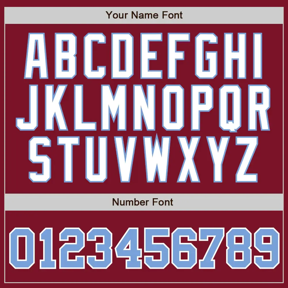 Custom Crimson Pinstripe Baseball Jersey with Light Blue-White - Image 2