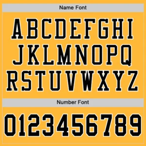Custom Gold Mesh Football Jersey with Black - Image 3