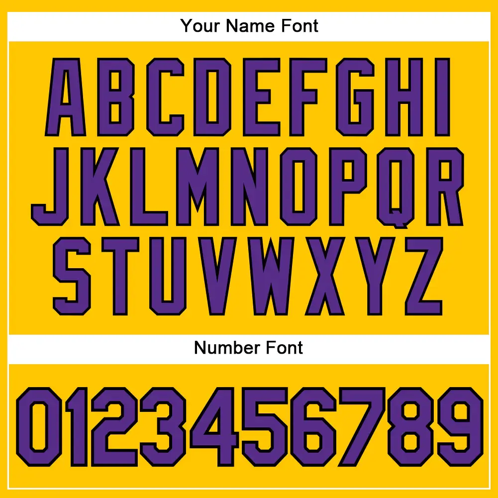 Custom Gold Pinstripe Baseball Jersey with Purple-Black - Image 3