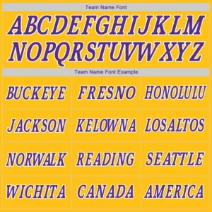 Custom Gold USA Flag Fashion Baseball Jersey with Purple-White - Image 3