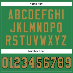 Custom Grass Green Mesh Football Jersey with Old Gold-Black - Image 3