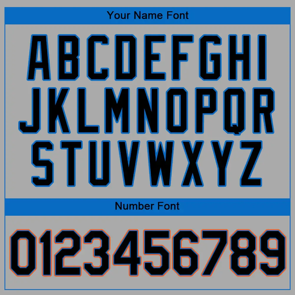 Custom Gray Baseball Jersey with Black-Light Blue - Image 2