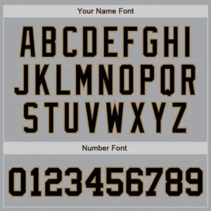 Custom Gray Baseball Jersey with Black-Old Gold - Image 2