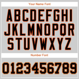 Custom Gray Baseball Jersey with Black-Orange - Image 2