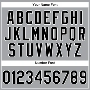 Custom Gray Baseball Jersey with Black-White - Image 2