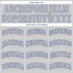 Custom Gray Baseball Jersey with Gray-Royal - Image 3