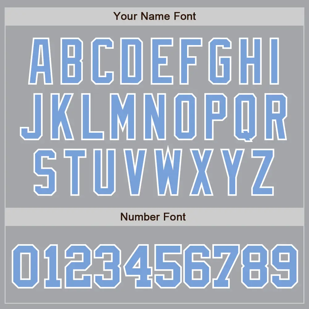 Custom Gray Baseball Jersey with Light Blue-White - Image 2