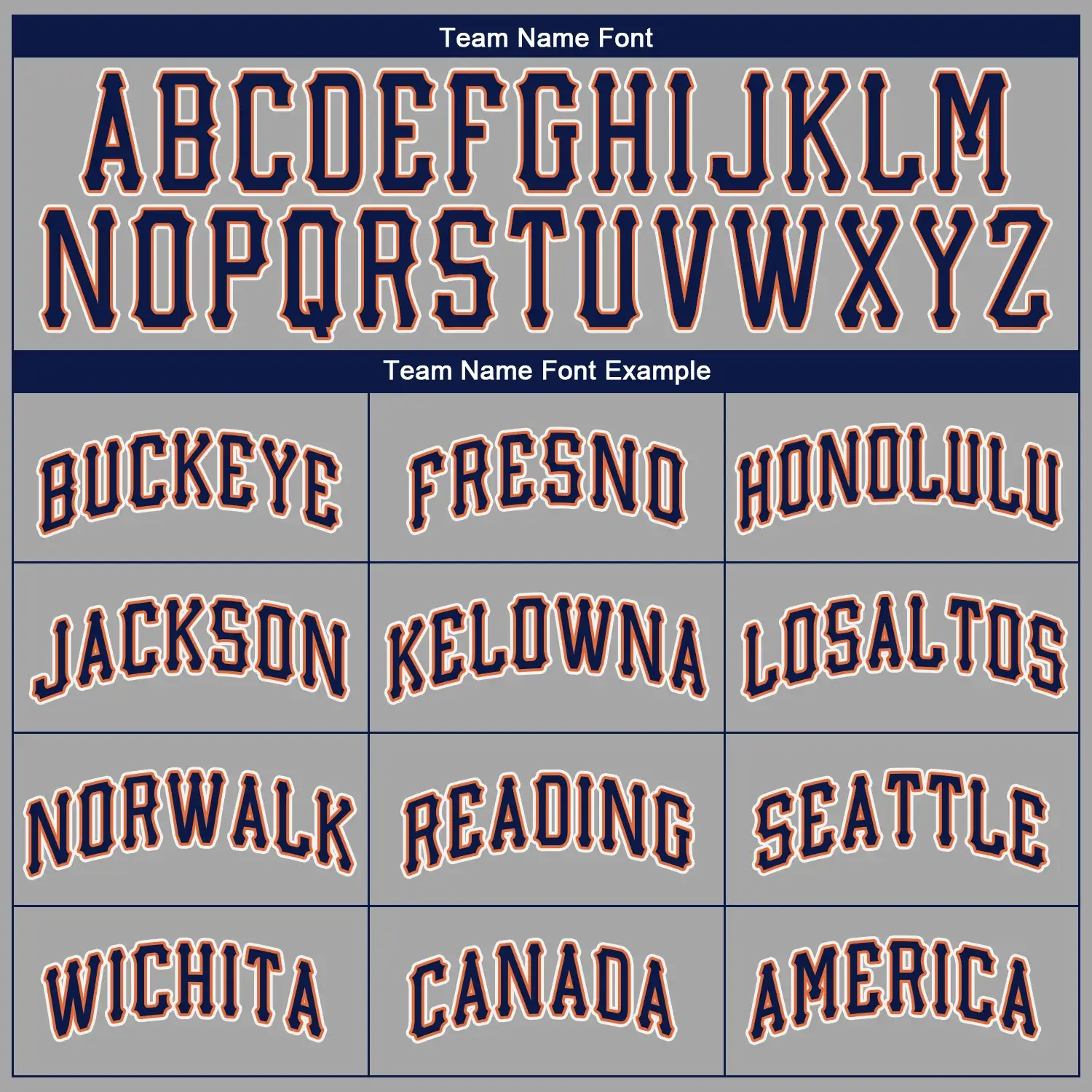 Custom Gray Baseball Jersey with Navy-Orange - Image 3