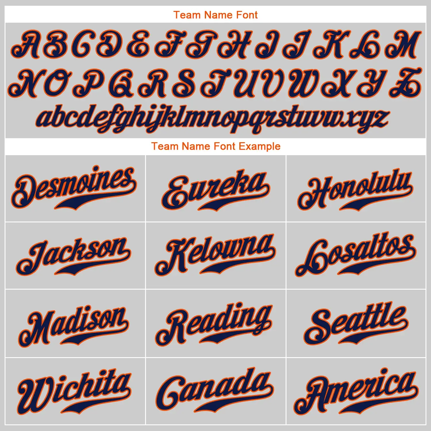 Custom Gray Baseball Jersey with Navy-Orange - Image 3
