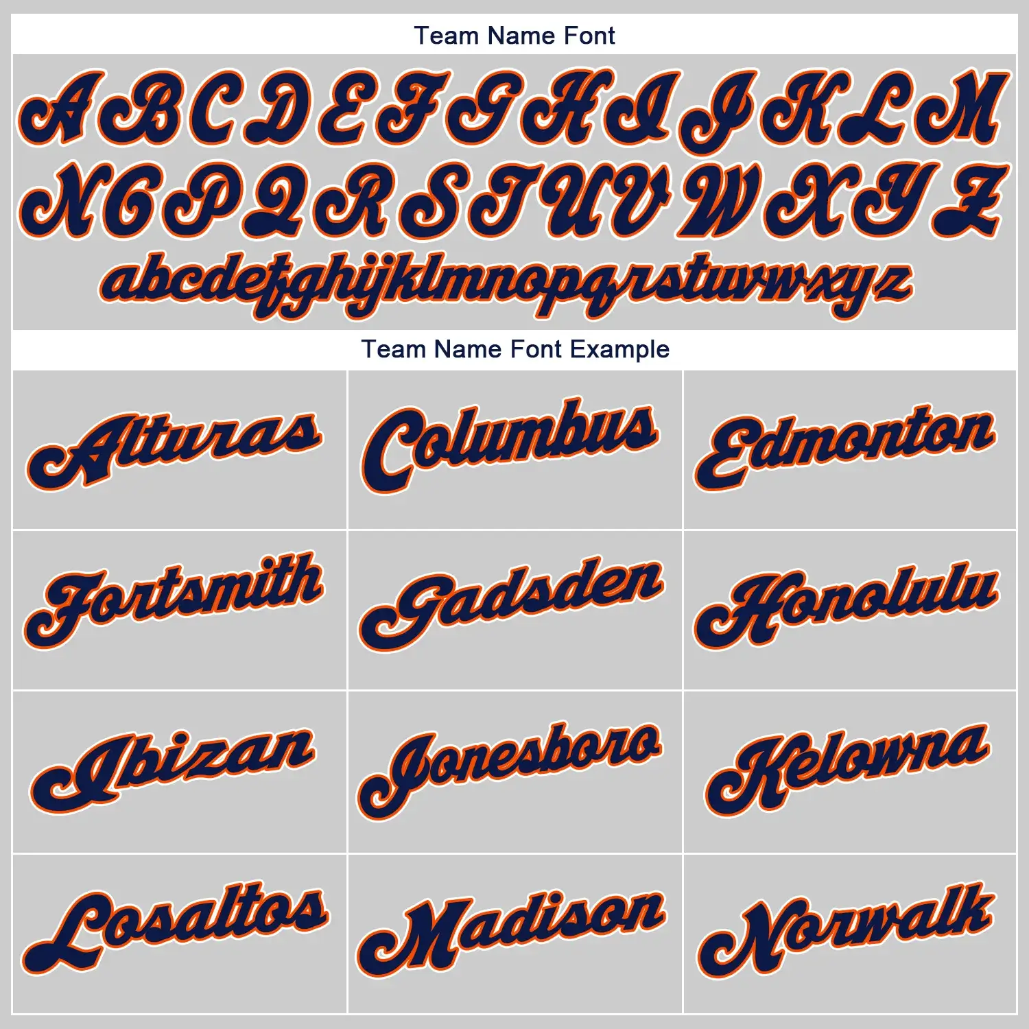 Custom Gray Baseball Jersey with Navy-Orange - Image 3