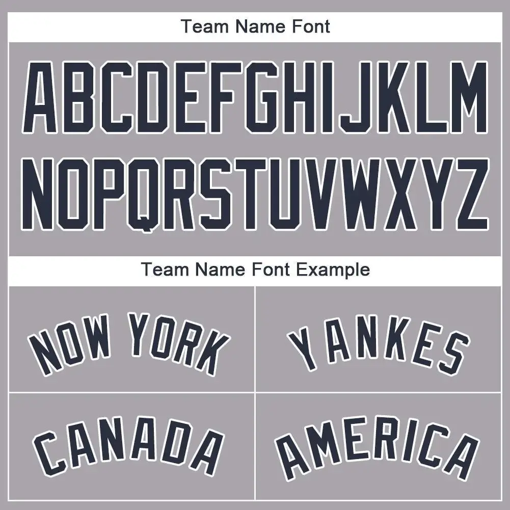 Custom Gray Baseball Jersey with Navy-White - Image 2
