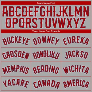 Custom Gray Baseball Jersey with Red-Navy - Image 3