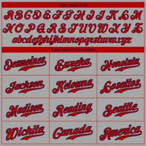 Custom Gray Baseball Jersey with Red-Navy - Image 3