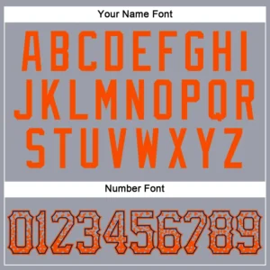 Custom Gray Drift Fashion Baseball Jersey with Orange-Navy - Image 3