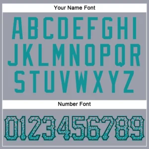 Custom Gray Drift Fashion Baseball Jersey with Teal-Black - Image 3