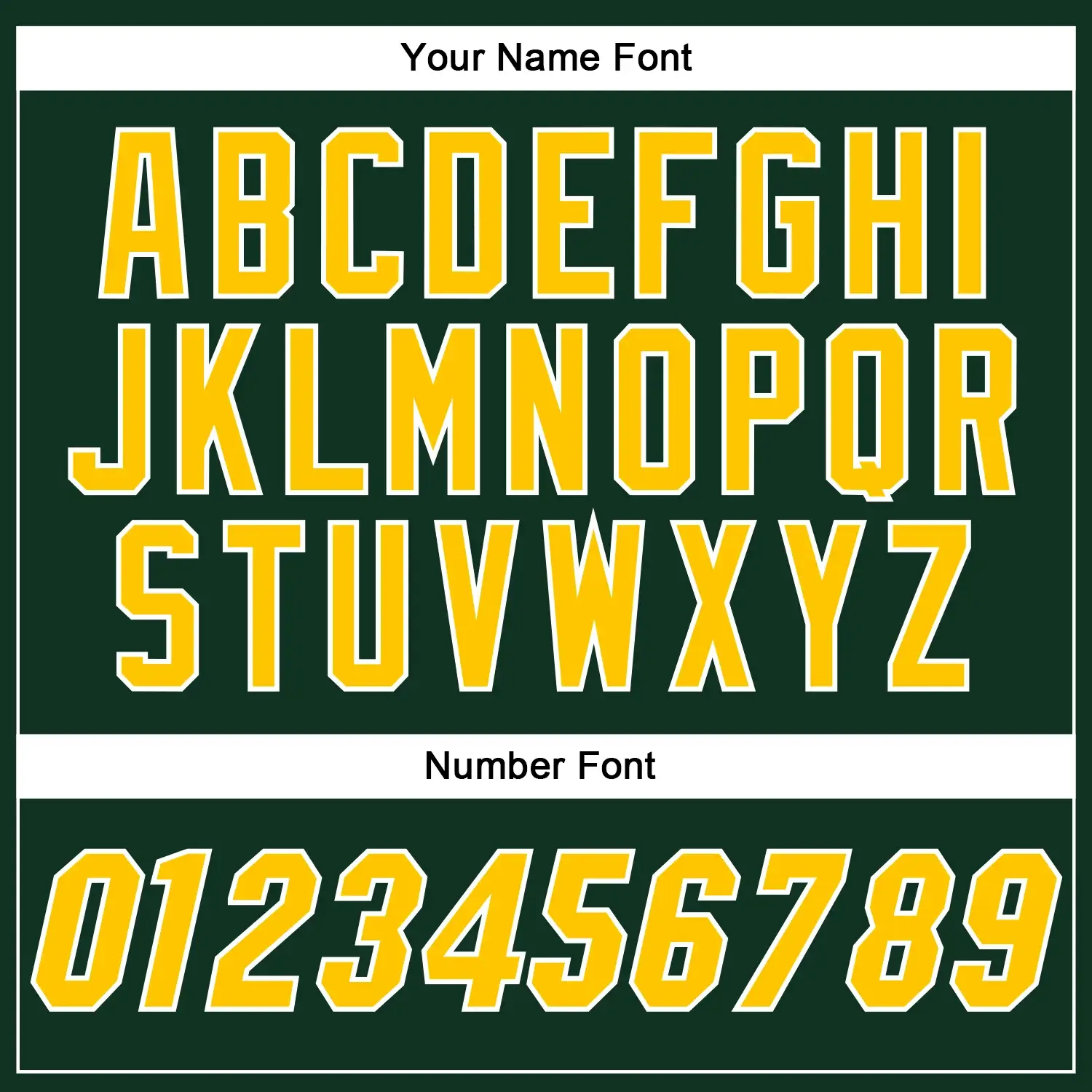 Custom Green Baseball Jersey with Gold-White - Image 3
