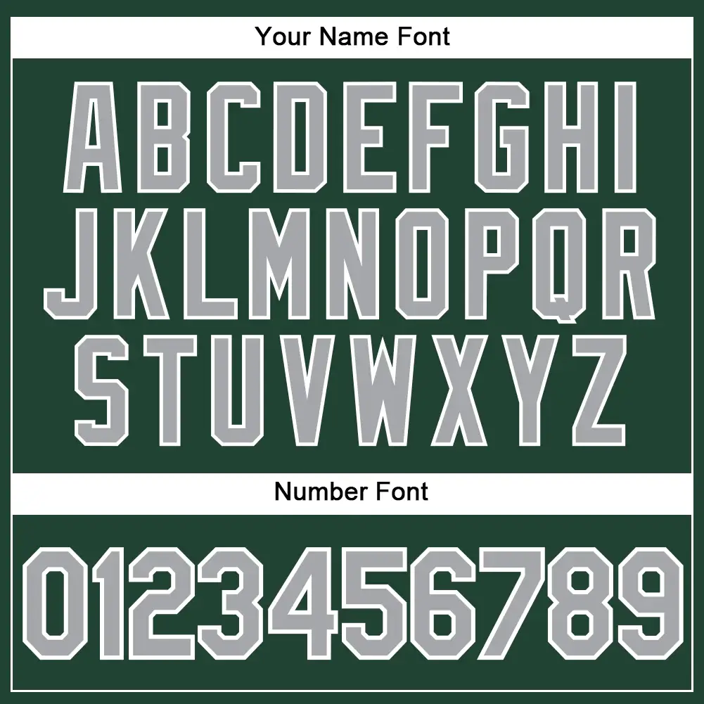 Custom Green Baseball Jersey with Gray-White - Image 3