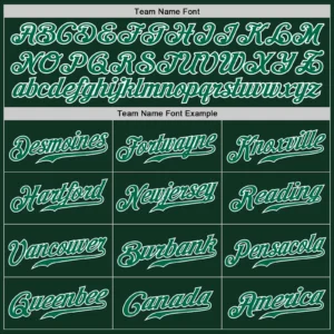 Custom Green Baseball Jersey with Kelly Green-White - Image 2