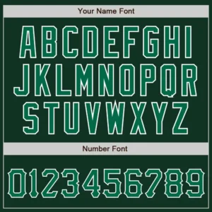 Custom Green Baseball Jersey with Kelly Green-White - Image 3