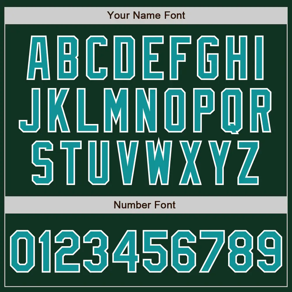 Custom Green Baseball Jersey with Teal-White - Image 3