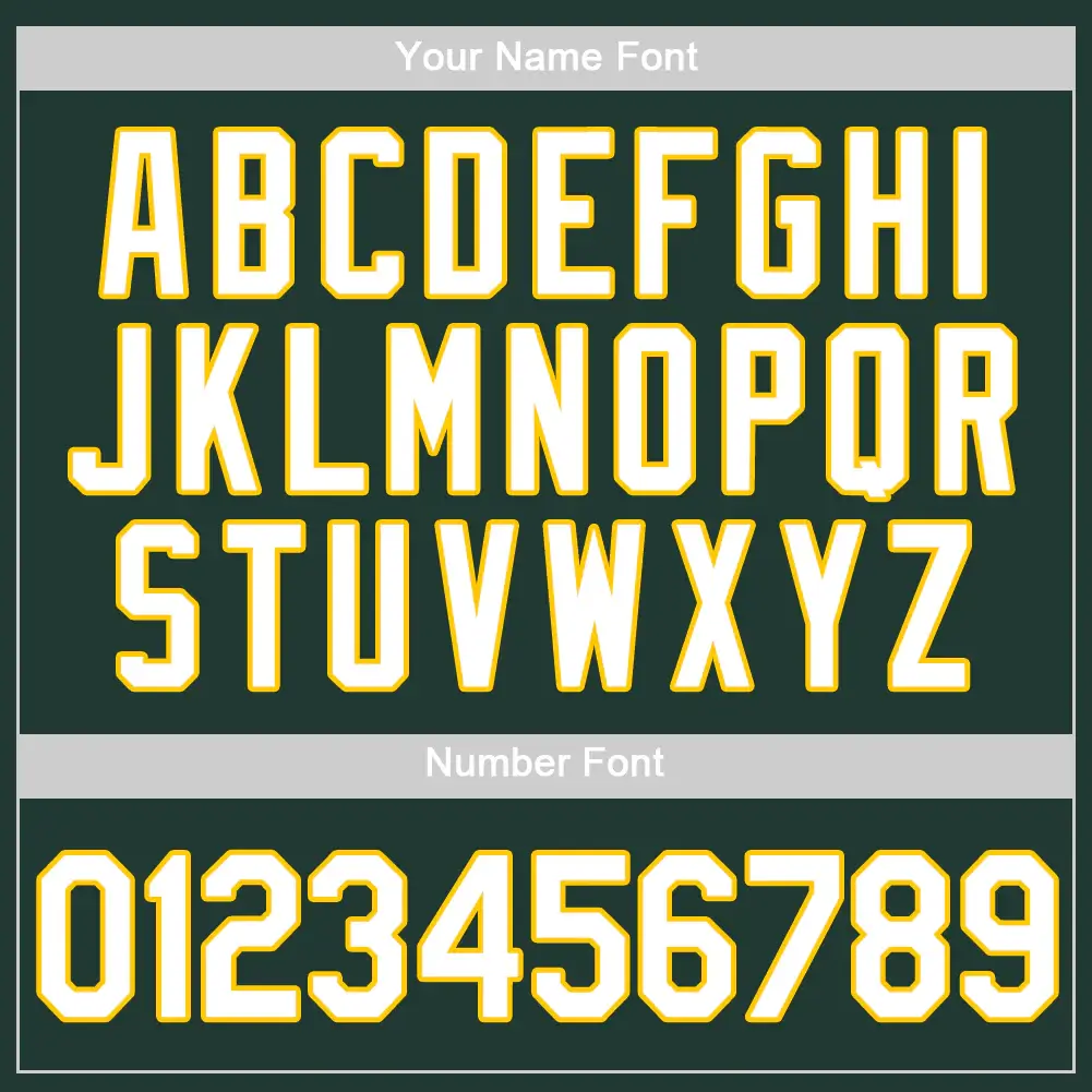 Custom Green Baseball Jersey with White-Gold - Image 2