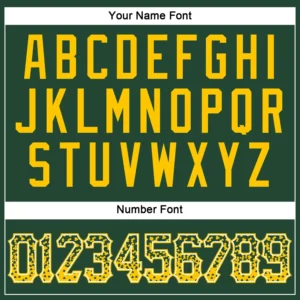 Custom Green Drift Fashion Baseball Jersey with Gold-White - Image 3