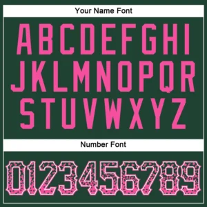 Custom Green Drift Fashion Baseball Jersey with Pink-White - Image 3