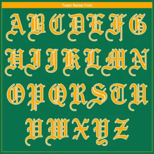 Custom Kelly Green Baseball Jersey with Gold-White - Image 3