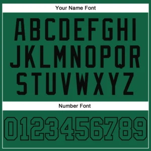 Custom Kelly Green Baseball Jersey with Kelly Green-Black - Image 2