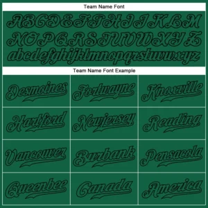 Custom Kelly Green Baseball Jersey with Kelly Green-Black - Image 3